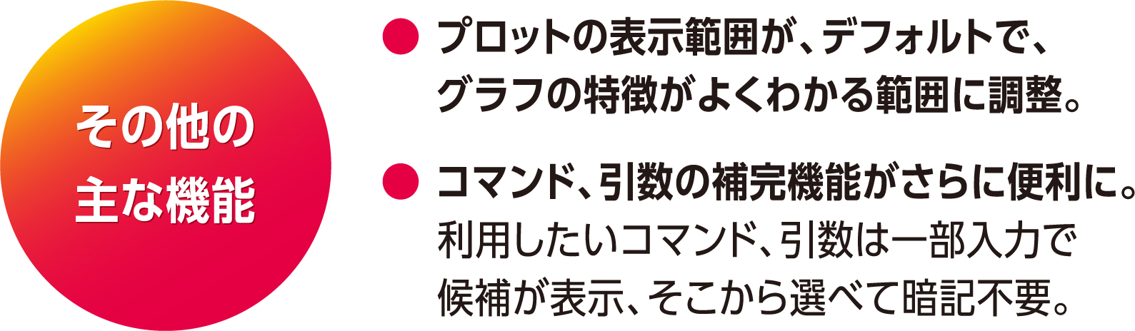 その他の主な機能