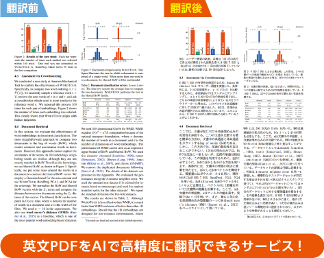 ▶︎ PDFのレイアウトを崩さず、丸ごと翻訳