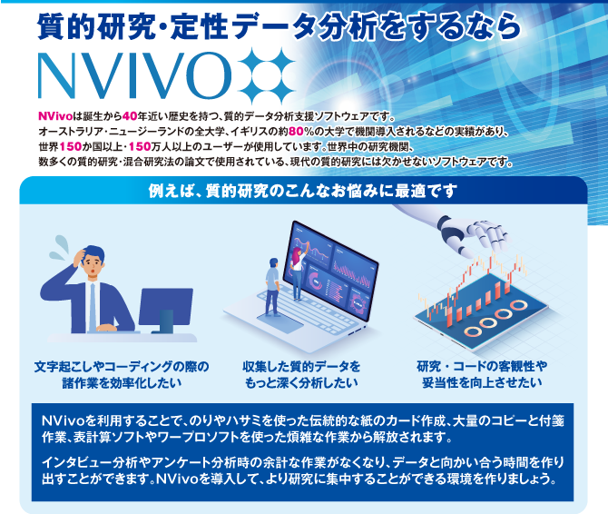 質的研究・定性データを分析するならNVivo